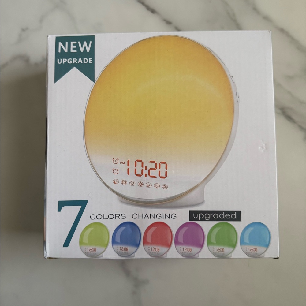 Brand New- Color Changing Alarm Clock with LED Display- great for heavy sleepers